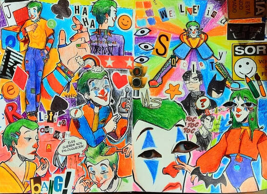 Coringa - multi midia inspirada em clowncore